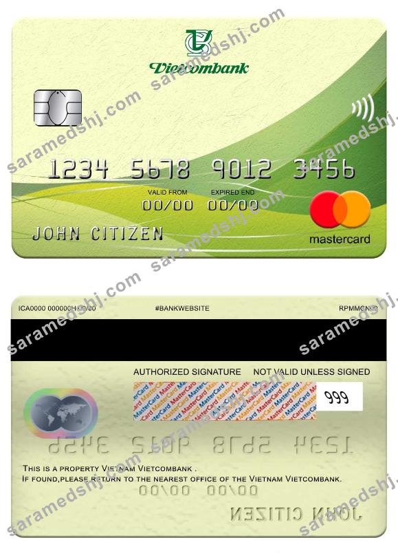 Vietnam Vietcombank mastercard